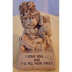 Russ Berrie Figureine I Love And Its All Your Fault